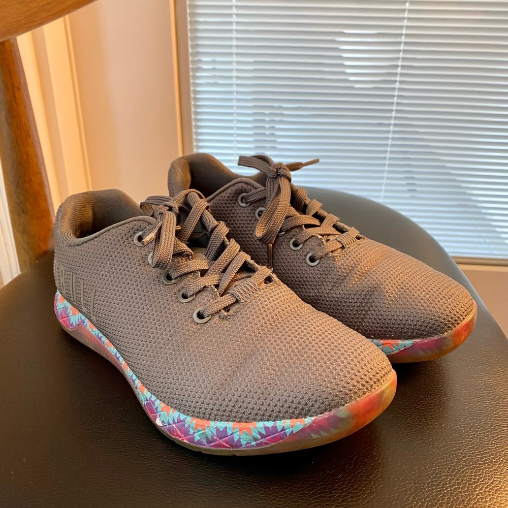 Nobull Grey Patchwork Trainer Size 8 - image 2